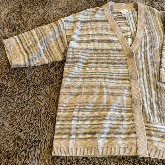 Pure Jill Cotton Cardigan Coastal Grandma Small - Picture 5 of 7